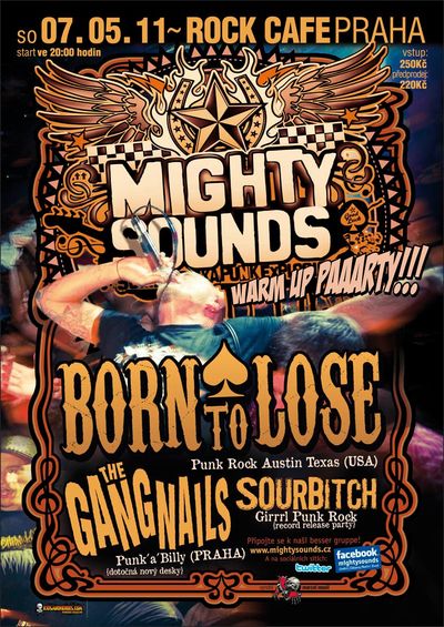 Mighty Sounds chystá zahřívací večírek s Born to Lose a Gangnails